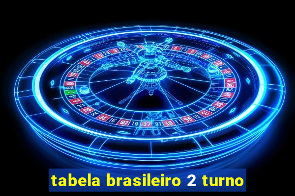 tabela brasileiro 2 turno