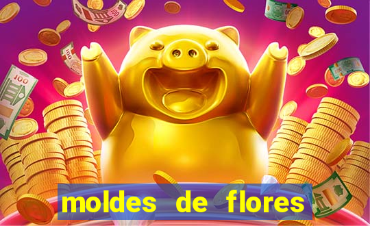 moldes de flores gigantes para imprimir