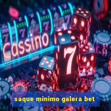 saque minimo galera bet