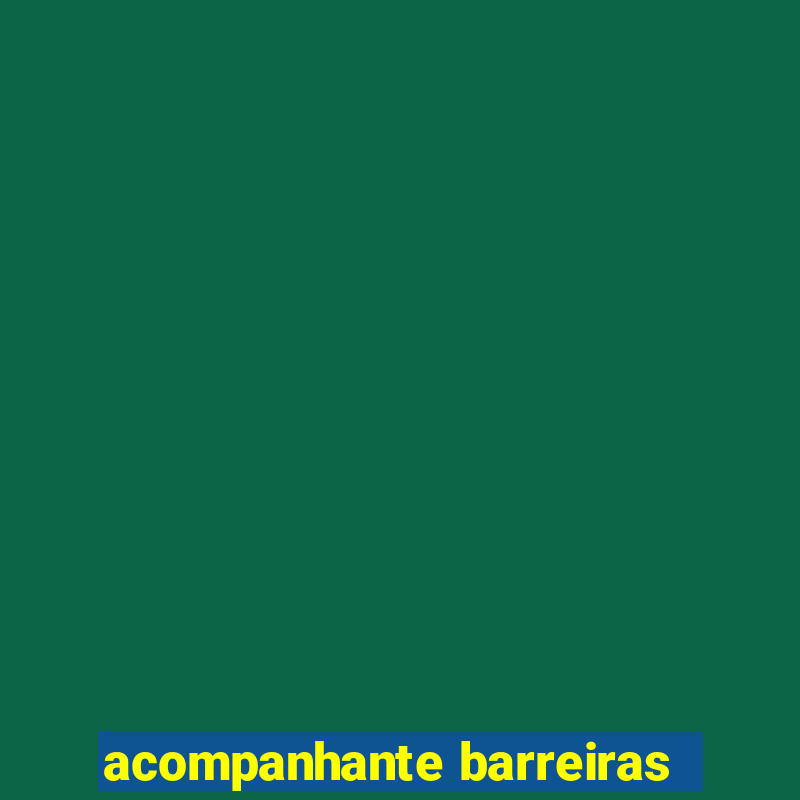 acompanhante barreiras